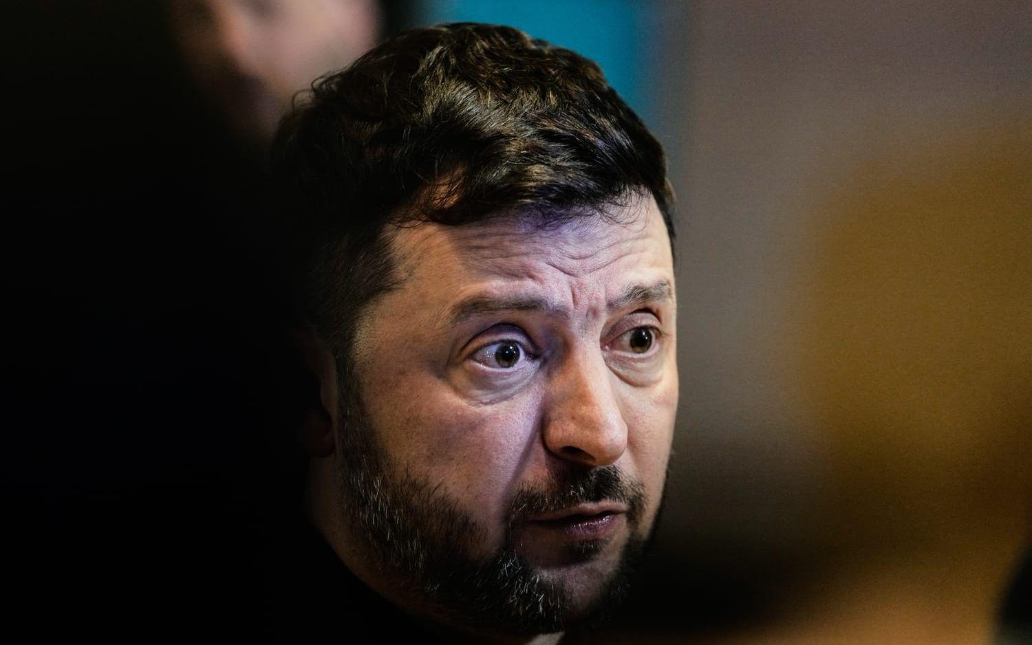 Ukrainas president Volodymyr Zelenskyj i Davos på torsdagen. 