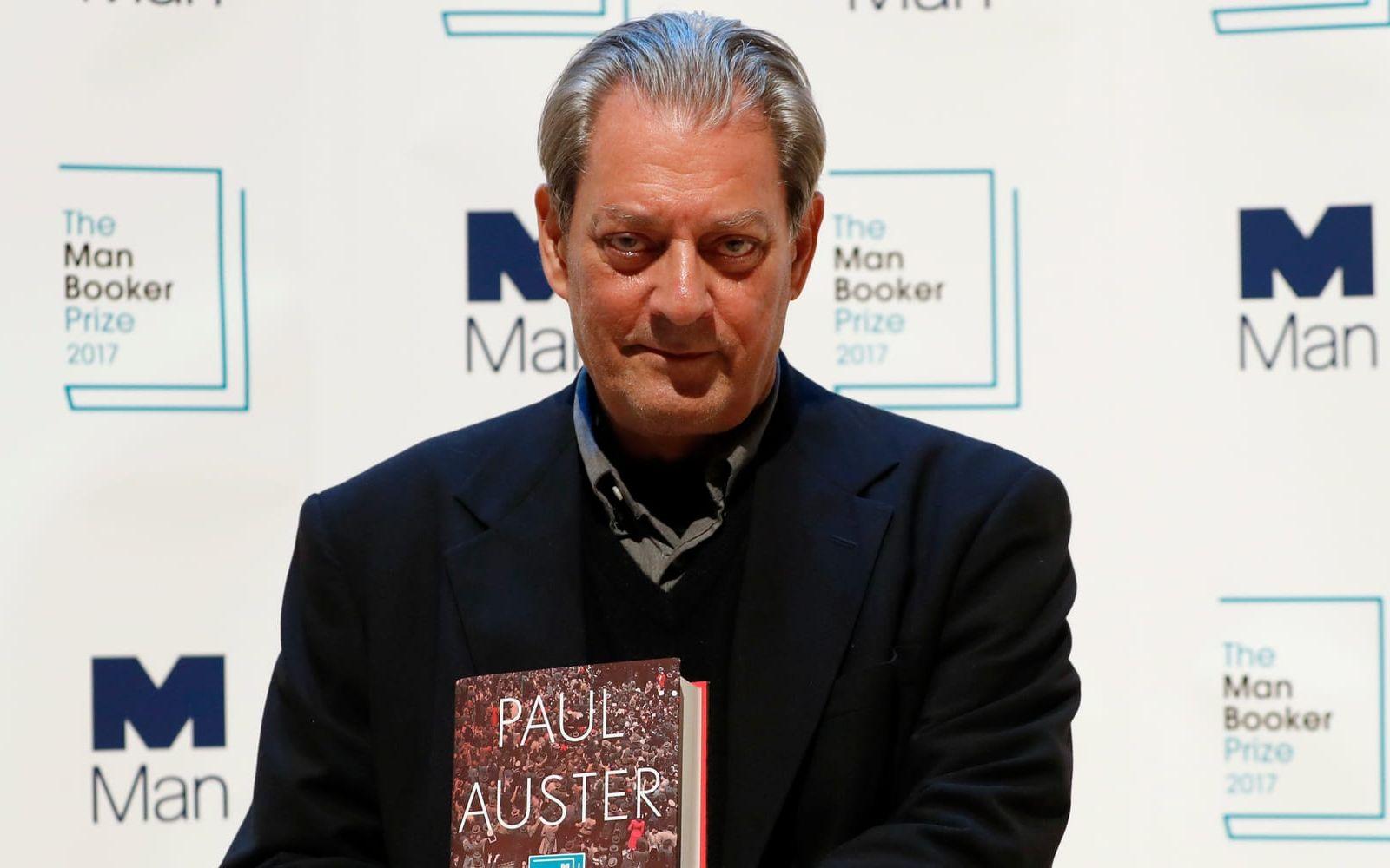 Paul Auster när han nominerades till Bookerpriset år 2017 för romanen '4 3 2 1'.