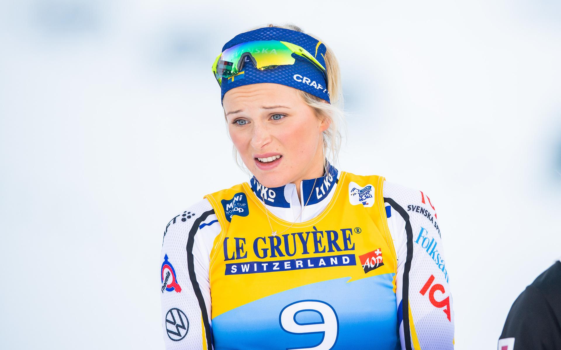 Nu åker Frida Karlsson hem och laddar inför OS, istället för at fullfölja Tour de ski. 