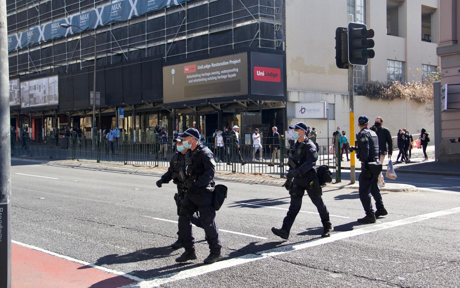 Demonstrationen i Sydney kvävdes snabbt.
