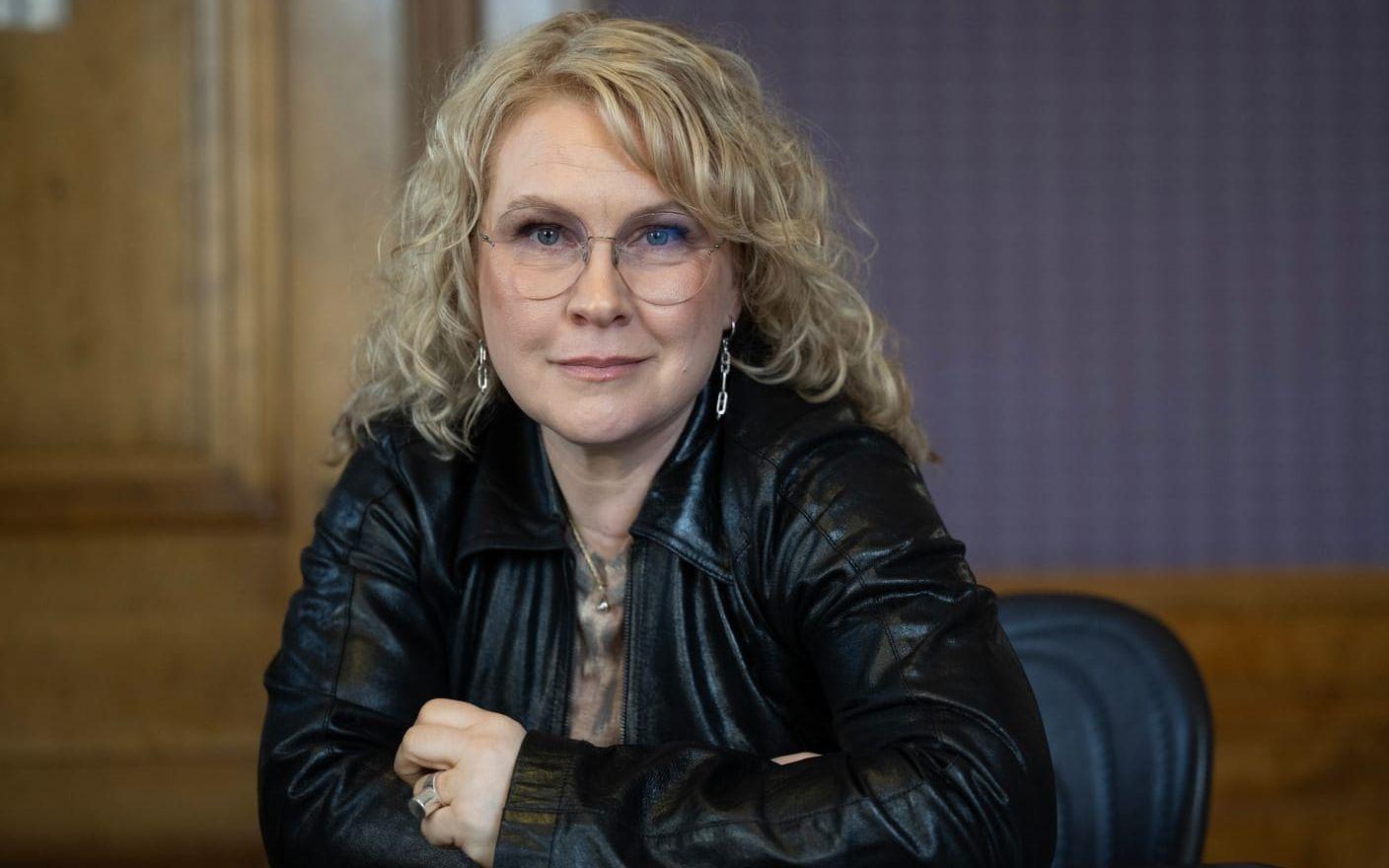 Eva Melander är tacksam över att hennes rollfigur får leva ut sin sexualitet i filmen. 