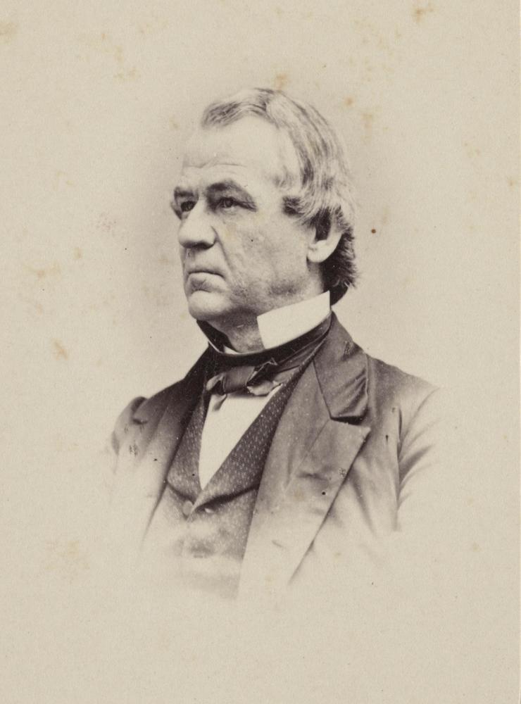 Andrew Johnson blev president efter mordet på Abraham Lincoln. Han var även den första presidenten att ställas inför riksrätt, i vilken han frikändes. 