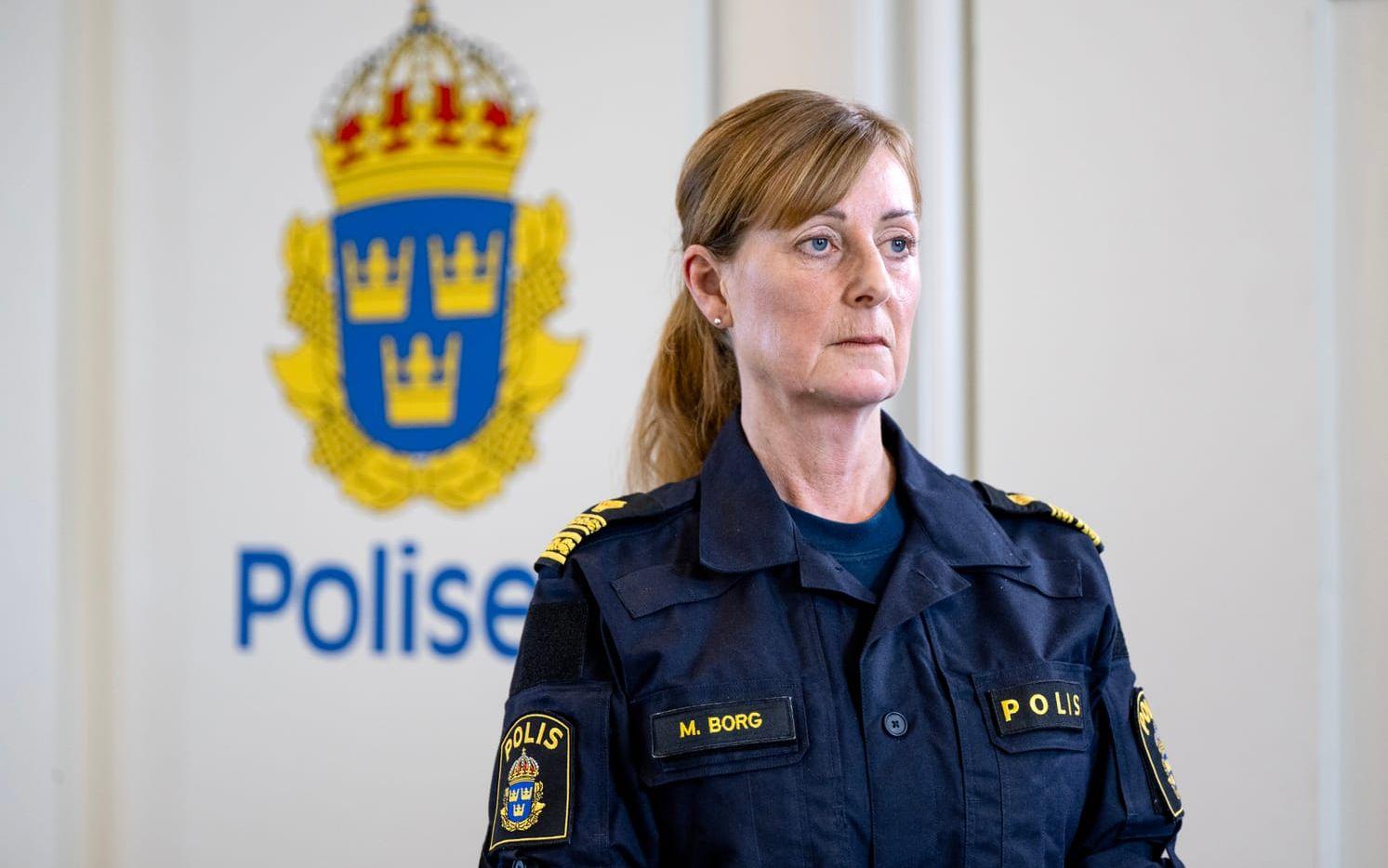 Marie Borg, kommenderingschef för polisens särskilda händelse för valet.