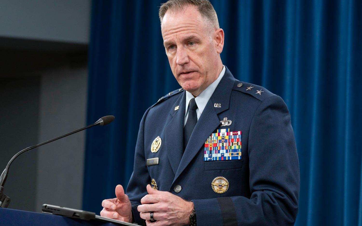 Pentagons talesperson Pat Ryder. Bilden är tagen 14 maj.