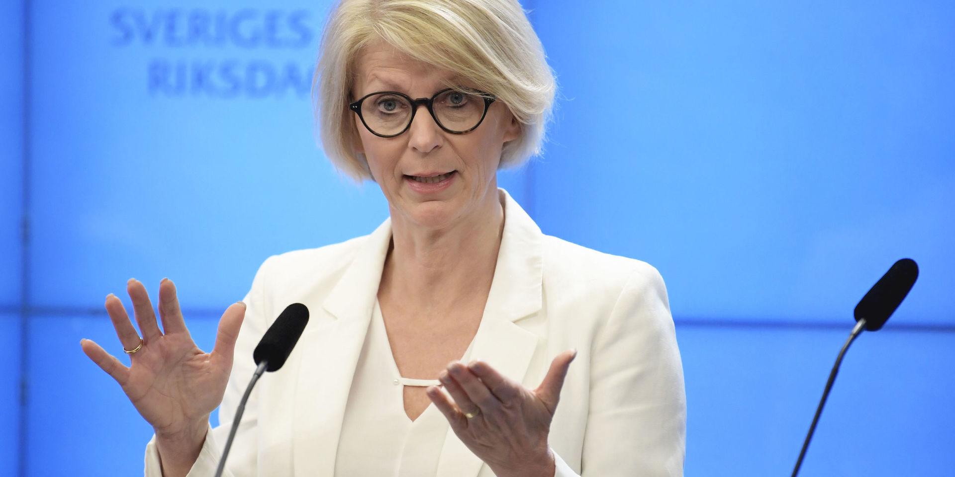 
Elisabeth Svantesson, ekonomisk-politisk talesperson för Moderaterna, presenterade på tisdagen nya förslag för att bekämpa coronakrisen.