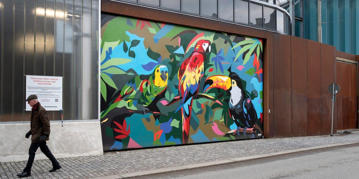 Muralmålning vid Esperantoplatsen är en del av jubileumsprojektet &quot;Sätt färg på Göteborg&quot;.