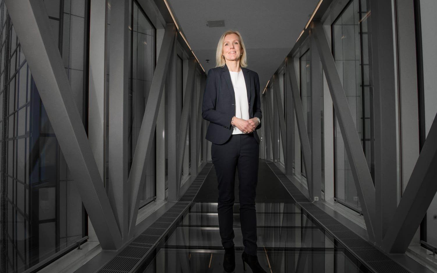 Carin Kindbom, vd och koncernchef för Svenska Mässan, som ska bygga cirka 800 nya hotellrum i två nya torn. Bild: Oliver Lindkvist