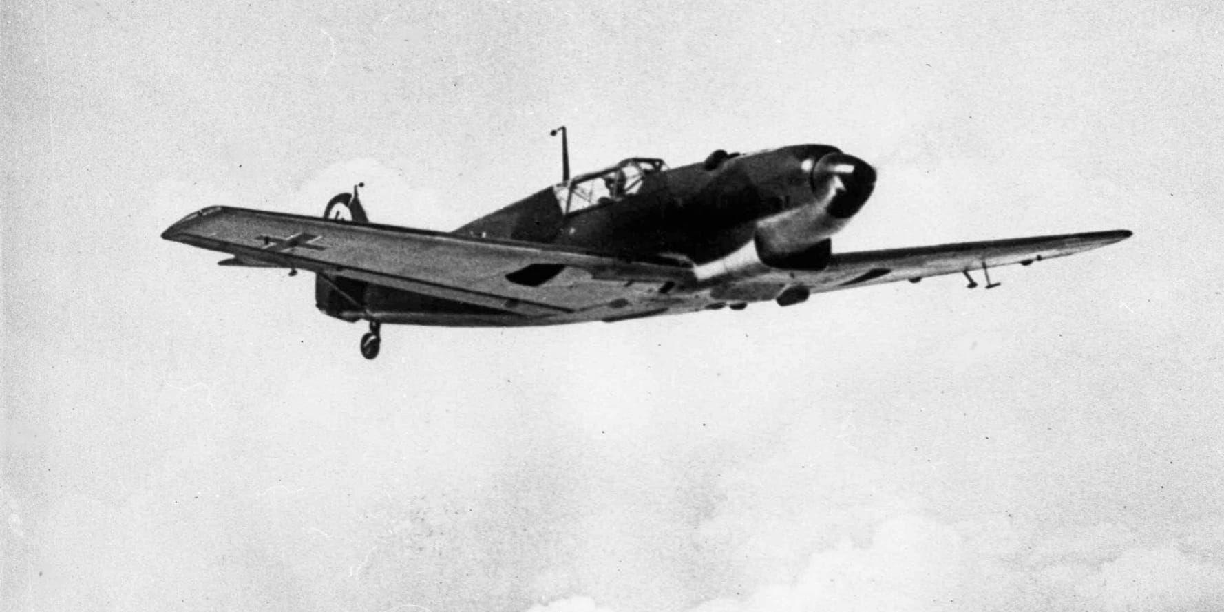 Den tyske piloten störtade över Danmark 1944. Arkivbild.