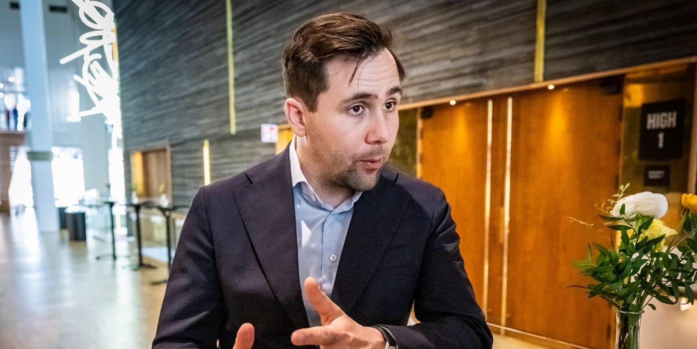 Sveriges utrikeshandelsminister Benjamin Dousa (M)