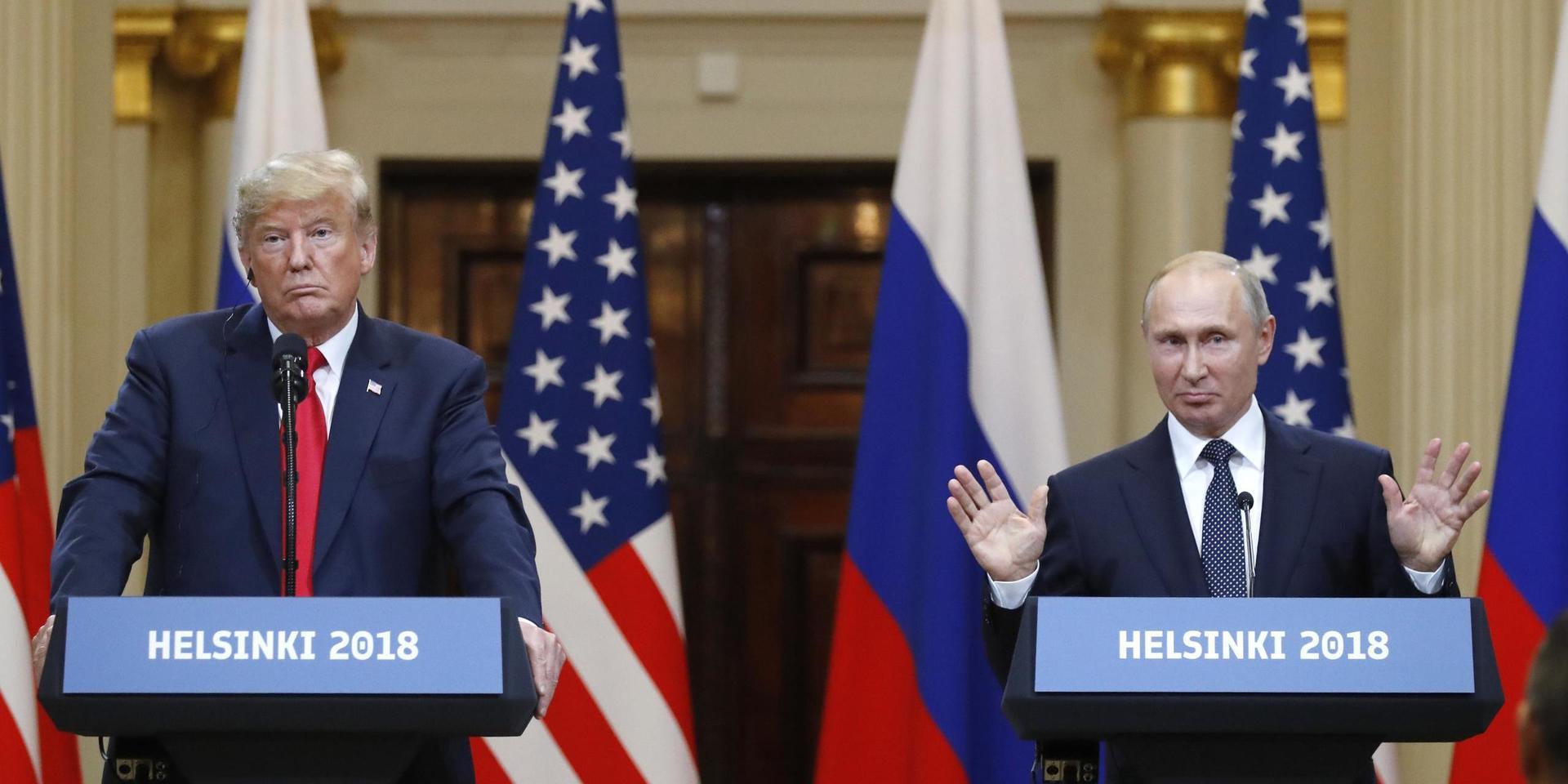 Donald Trump och Vladimir Putin möttes i Helsingfors 2018