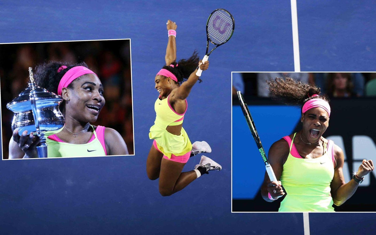 <strong>Serena Williams har vunnit 23 grand slam-turneringar.</strong> Och är förstås en av tidernas största idrottsstjärnor. Foto: Bildbyrån