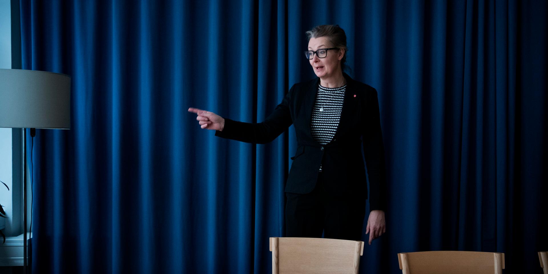 Sveriges skolminister Lina Axelsson Kihlblom. 