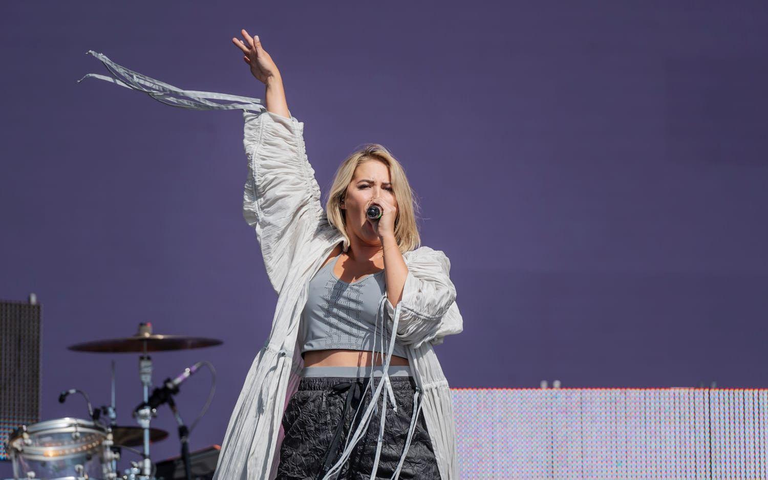Molly Sandén på Lollapalooza i somras. Arkivbild.
