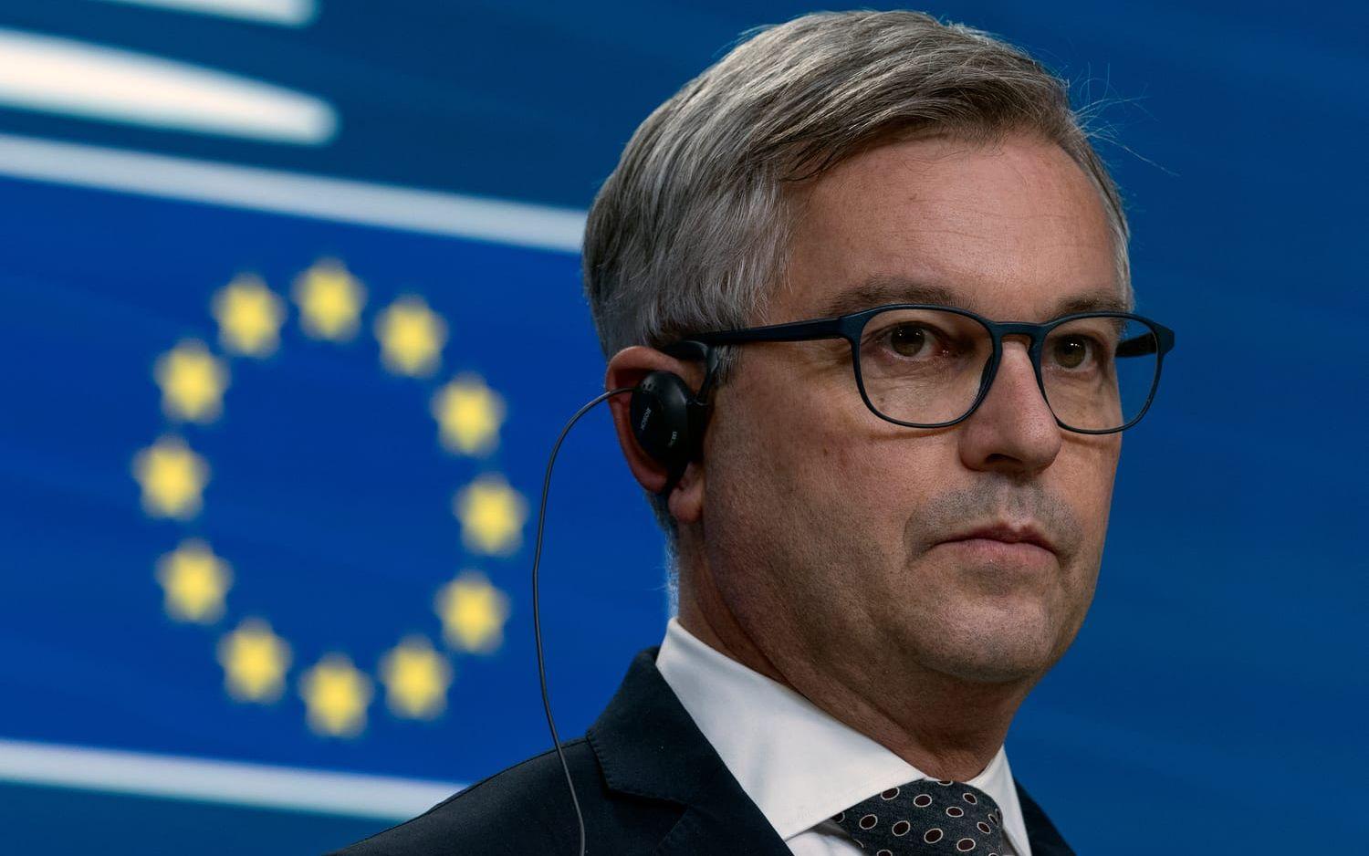 EU:s inrikes- och migrationskommissionär Magnus Brunner. Arkivfoto.