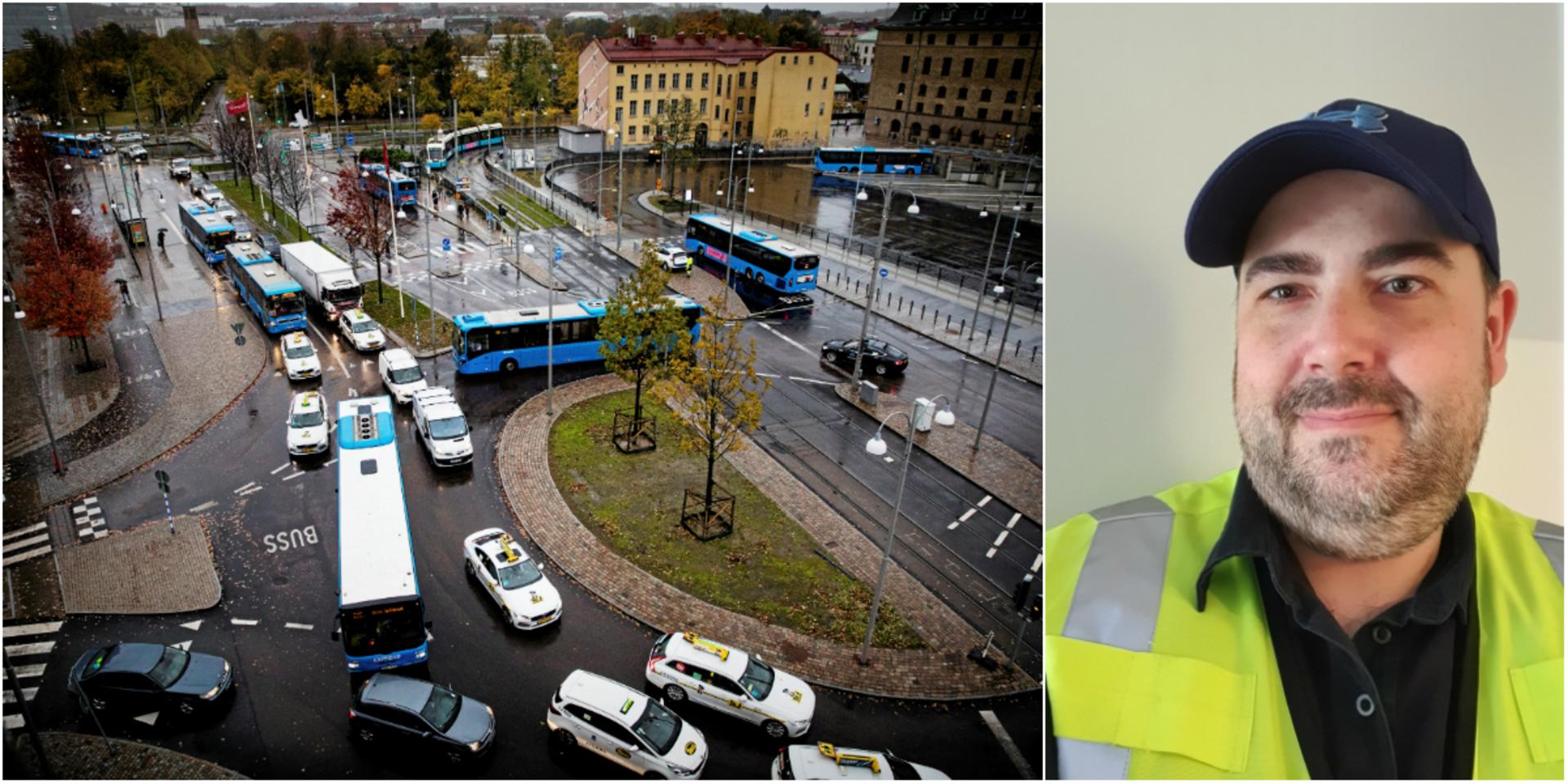 Paul Spartalis arbetade som trafikledare på Åkareplatsen förra året. &quot;Man har skapat ett behov av att någon står där för att övriga system inte fungerar&quot;, säger han.