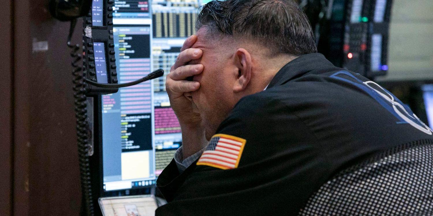 Dyster stämning på Wall Street.