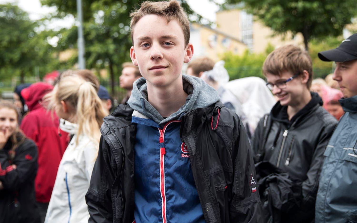 Simon Ek, 16 var på plats för att se Coldplay. Foto: Anders Ylander.