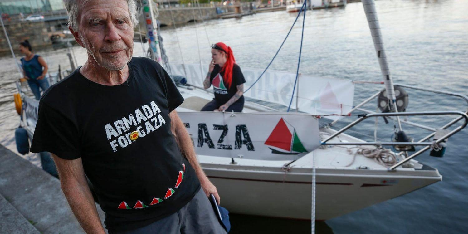 Jan Strömdahl, kapten på segelbåten "Palestine" och svensk deltagare i Ship to Gaza.