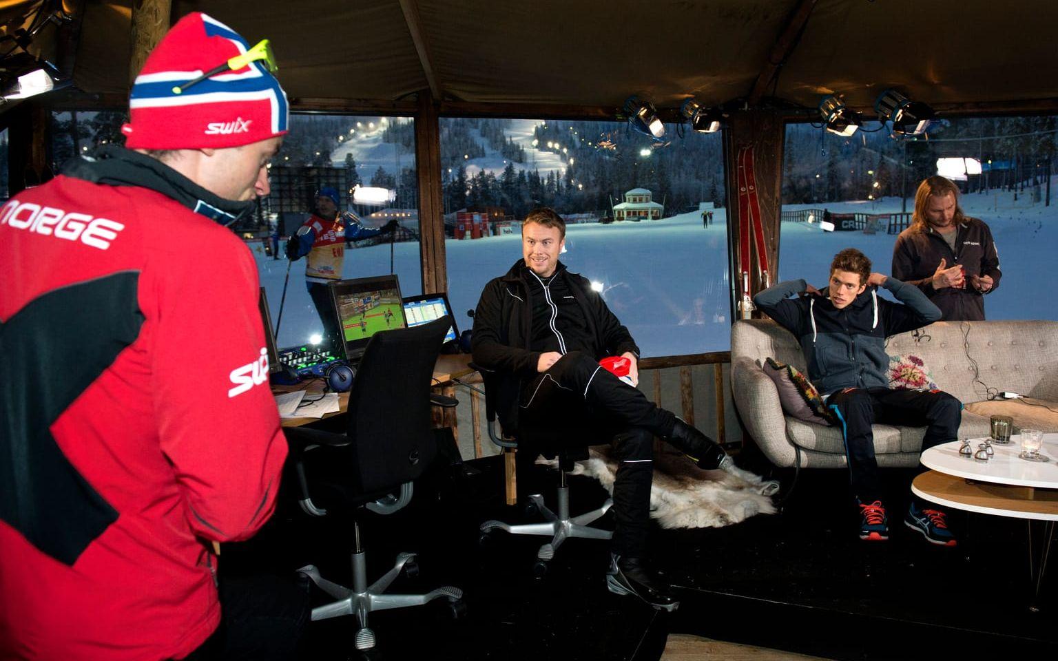 Jonas Karlsson har gjort många säsonger i SVT:s vinterstudio. Foto: Bildbyrån