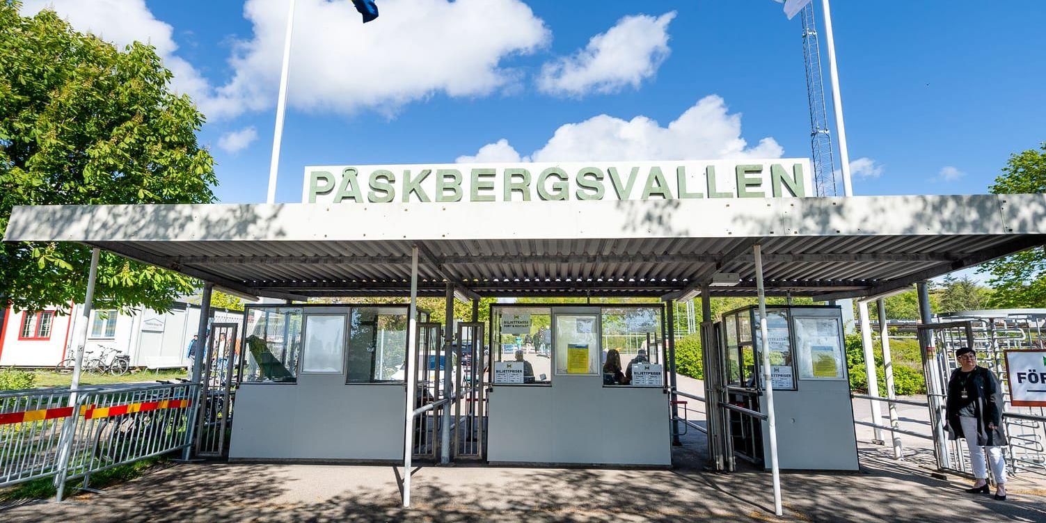 Påskbergsvallen i Varberg var Kungsbacka DFF:s arena under säsongen 2019. 