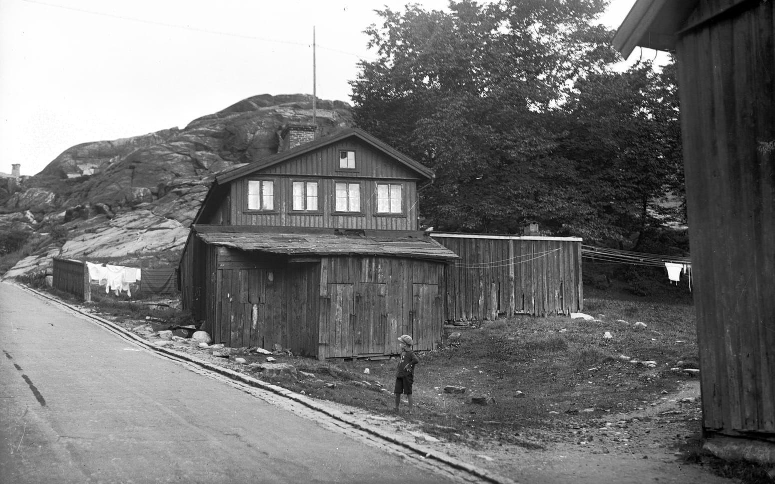 Fjällgatan i Majorna den 20 september 1929 Göteborg.