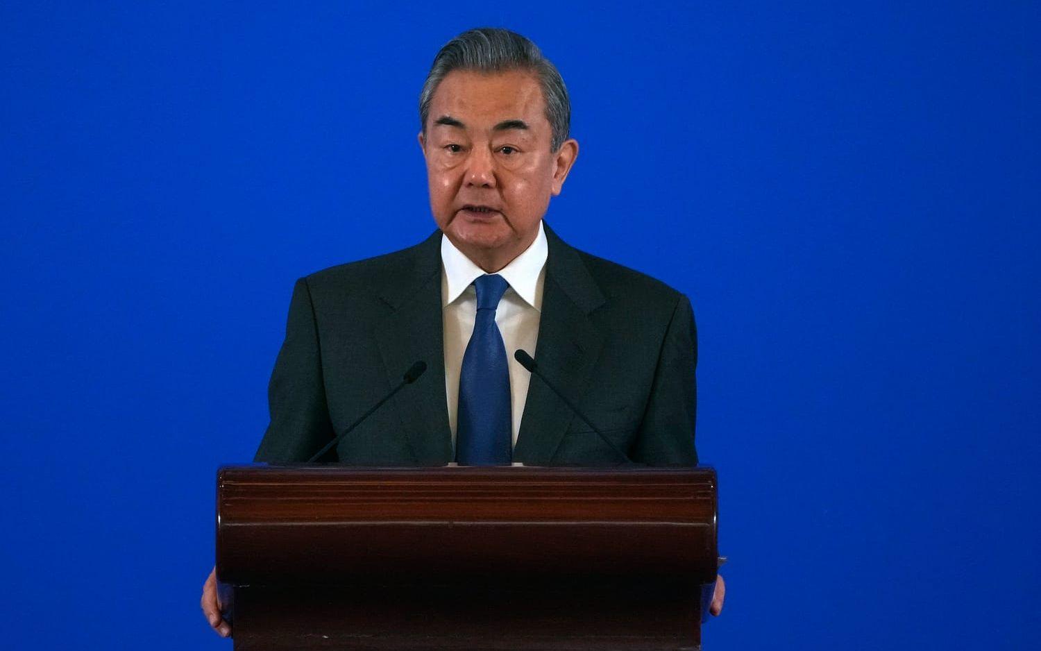 Kinas utrikesminister Wang Yi kommer på besök till Europa. Arkivbild.