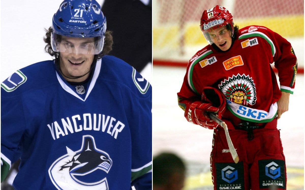 Loui Eriksson hade längre hår i Frölunda 2004, än som rutinerat NHL-proffs i Vancouver 2016. Foto: TT/Bildbyrån
