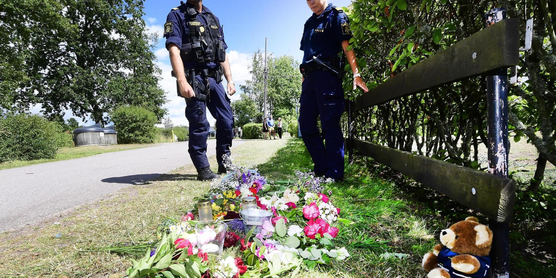 Här, vid en camping i Färjestaden på Öland, omkom en mamma och ett barn då en familj blev påkörd av en bil. Arkivbild.