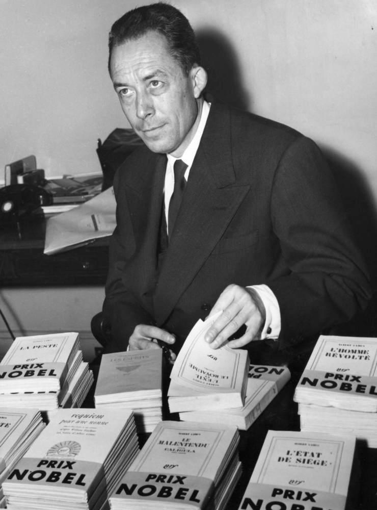 Den franske författaren Albert Camus tilldelades Nobelpriset i litteratur, 1957.