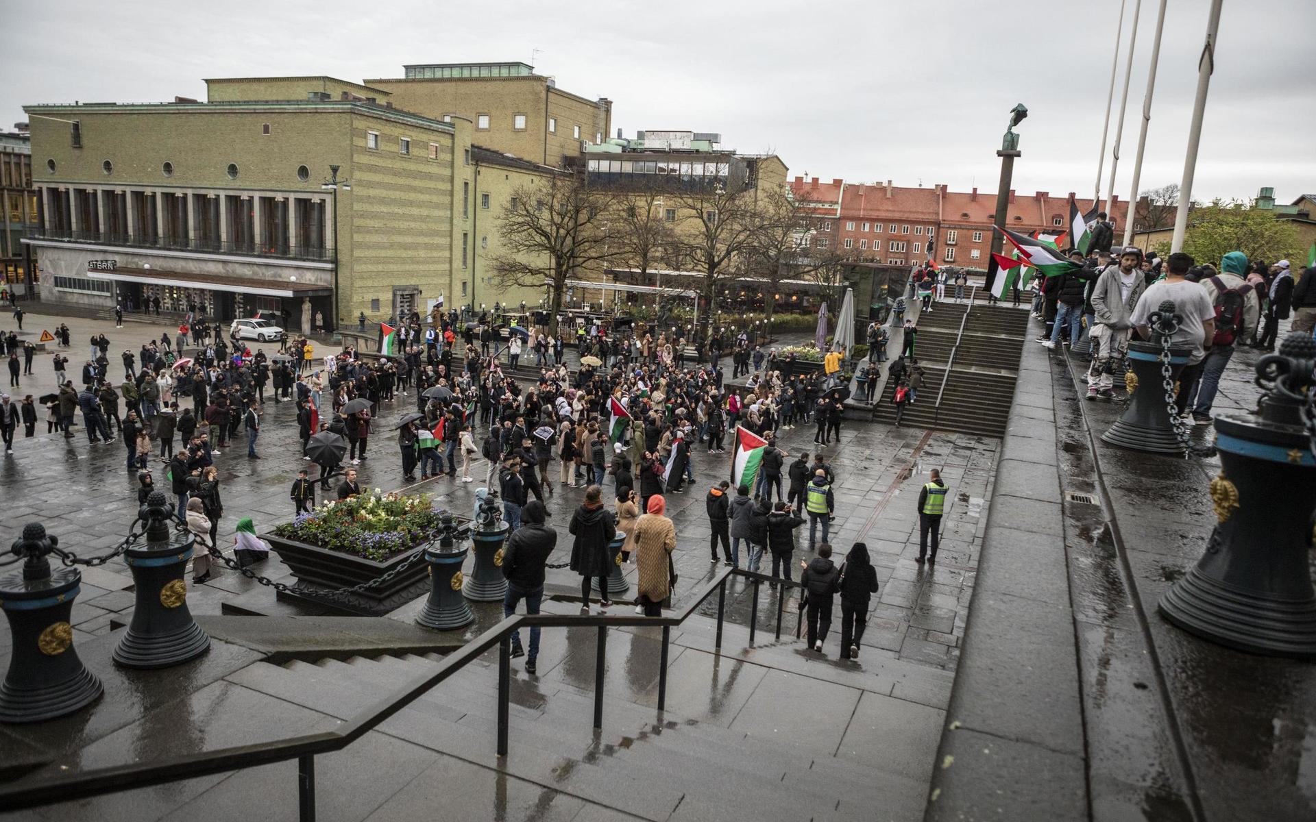 Arkivbild. Demonstration för Palestina i centrala Göteborg, 11 maj.