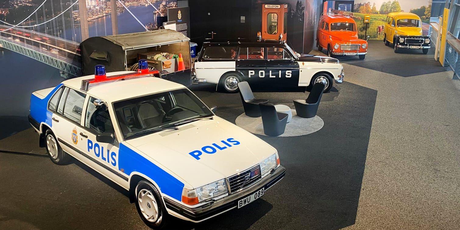 På Volvos museum pågår just nu en utställning med gamla Volvofordon som varit i tjänst hos till exempel polisen, räddningstjänsten och hos försvaret.