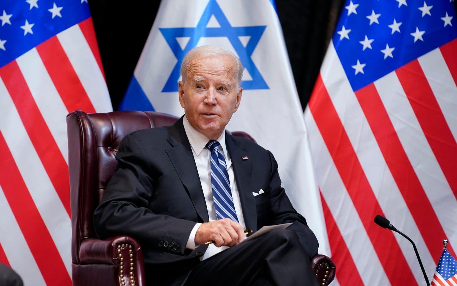 USA:s president Joe Biden säger att man ska fortsätta jobba för att få alla amerikaner som hålls gisslan frigivna. Arkivbild.