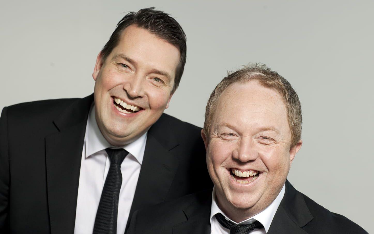 Johan Wester och Anders Jansson gjorde humorserien "Hipp Hipp!" tillsammans... Foto: TT