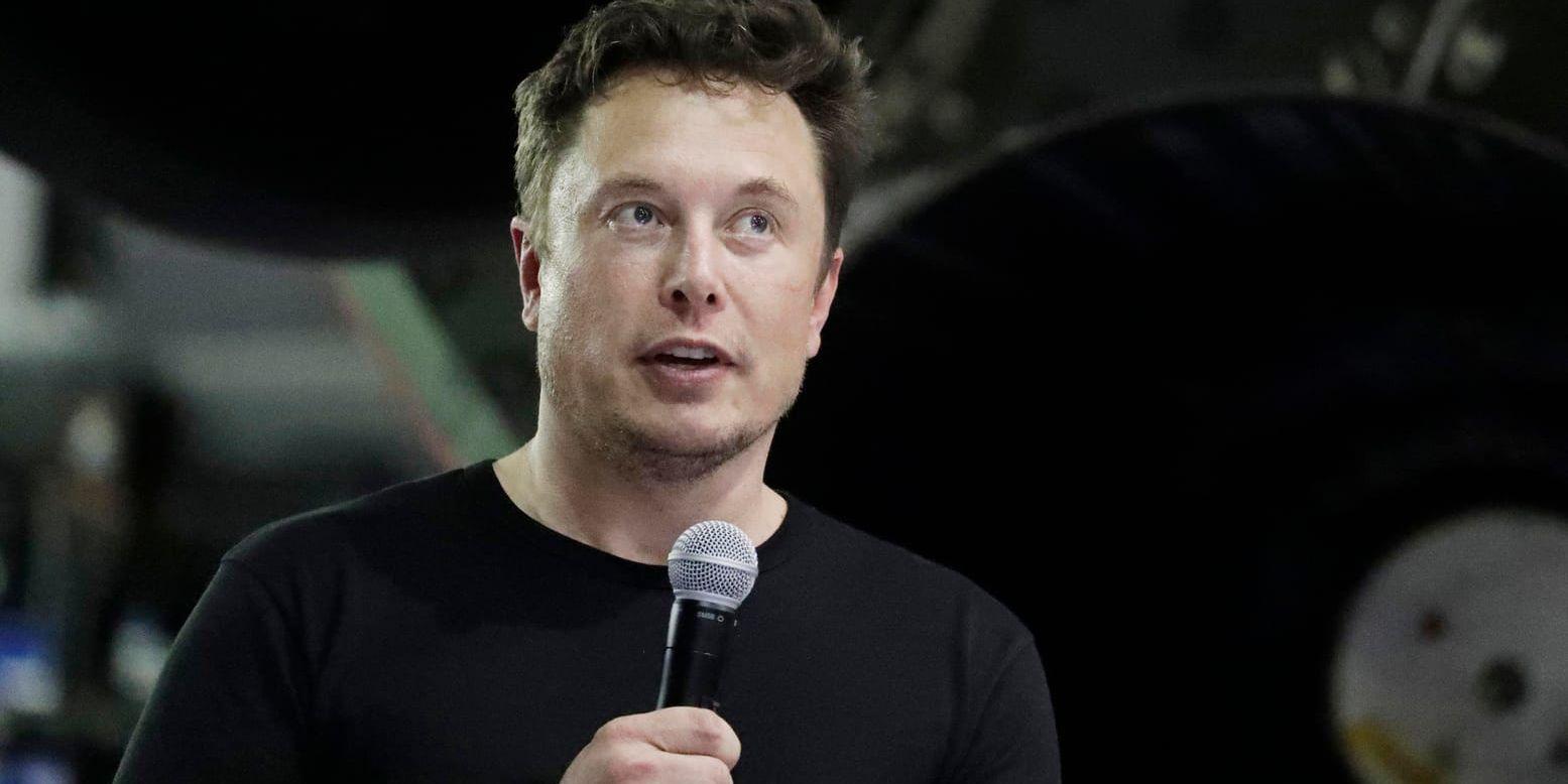 Teslas vd och grundare Elon Musk stämts av den amerikanska finansinspektionen, SEC. Arkivbild.