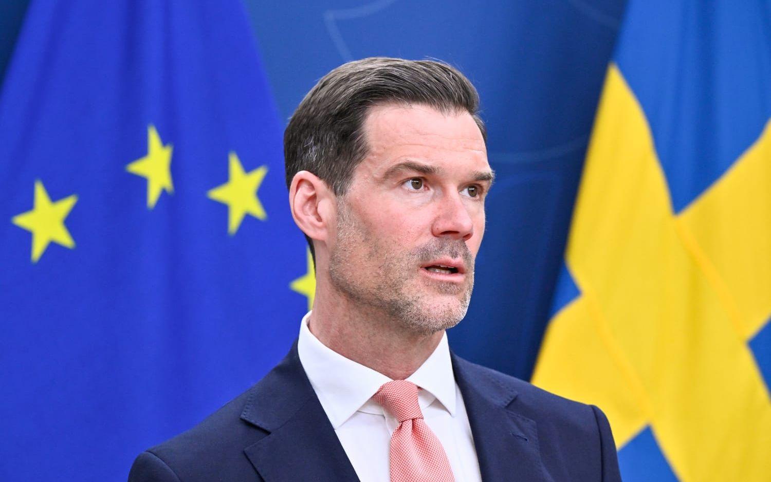 Migrationsminister Johan Forssell (M). Arkivbild.