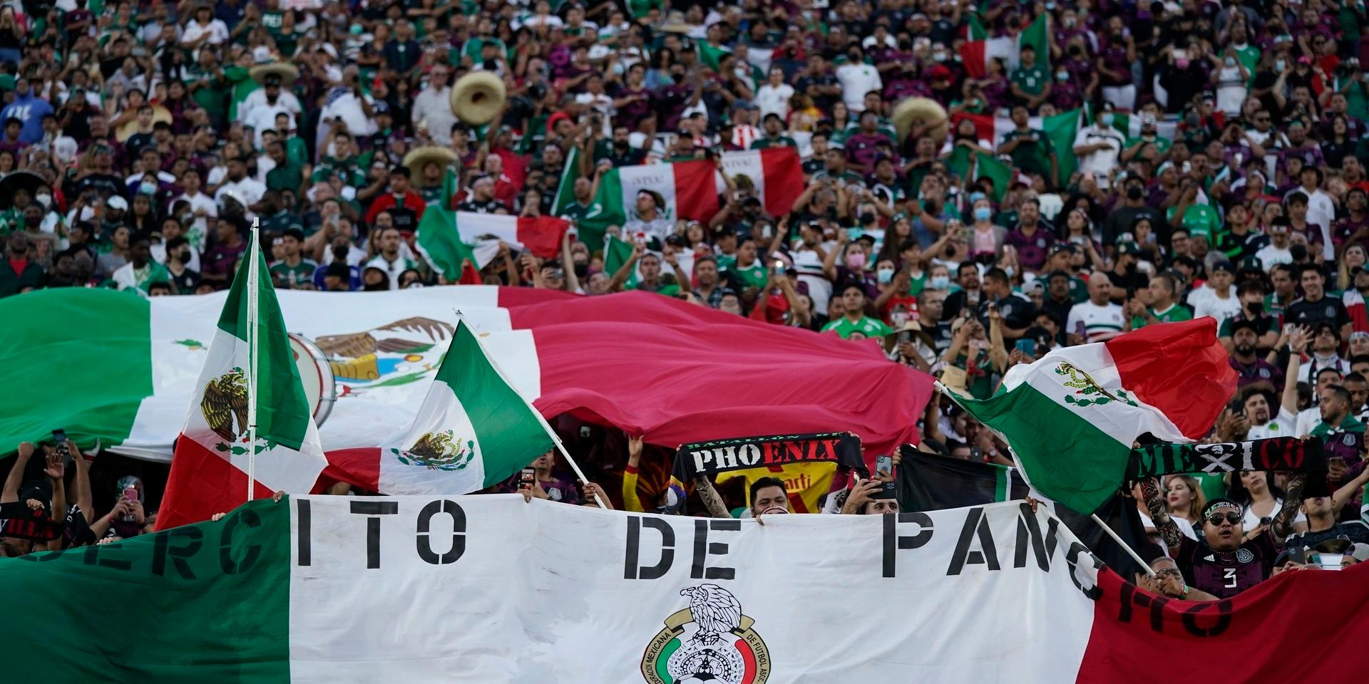 Mexikanska fans. Arkivbild.