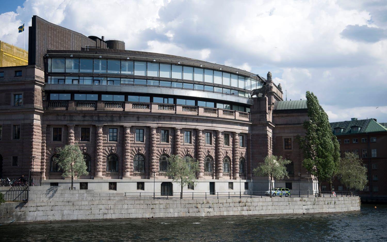 Riksdagshuset i Stockholm. Arkivbild.