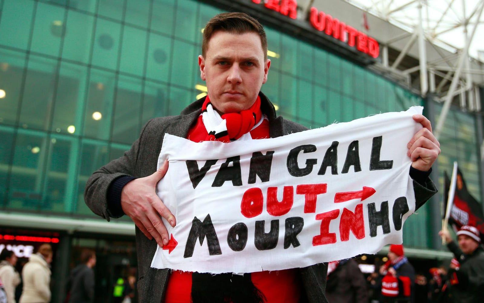 Åtminstone en Manchester United-supporter verka få sin vilja igenom. Foto: Bildbyrån