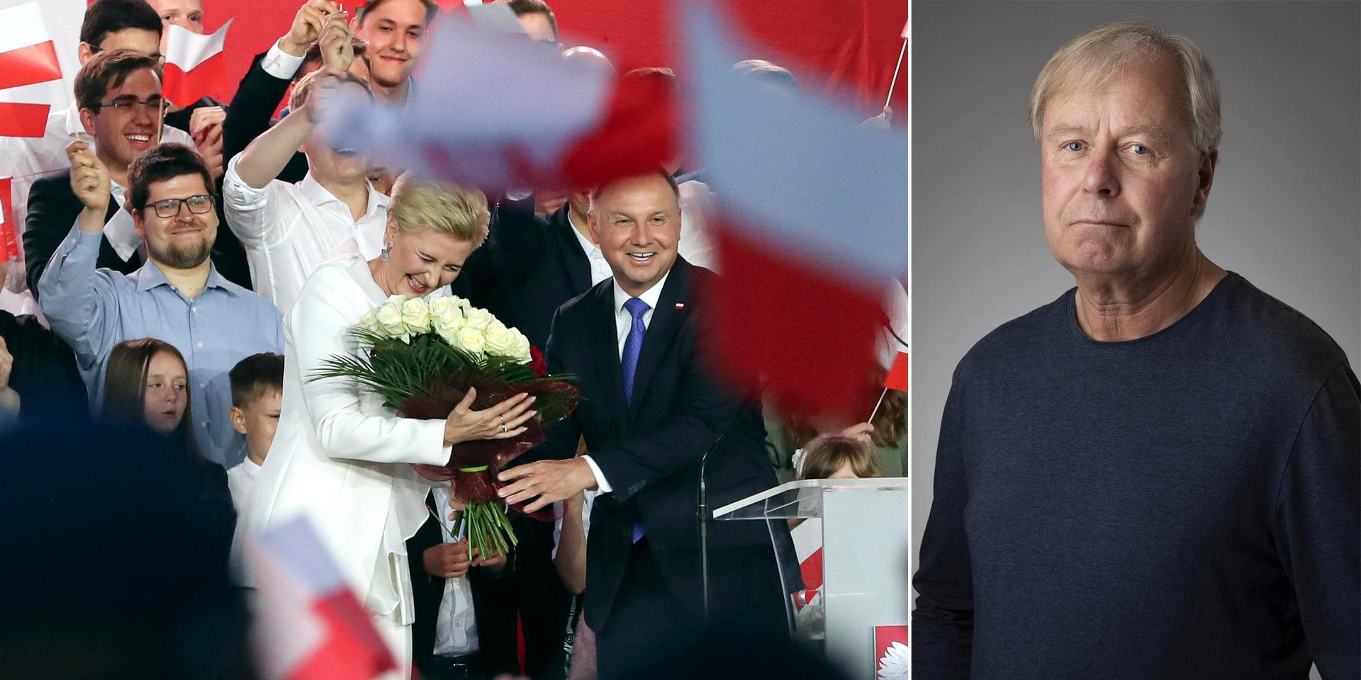 Andrzej Duda vann det polska presidentvalet och sitter kvar i fem år till.