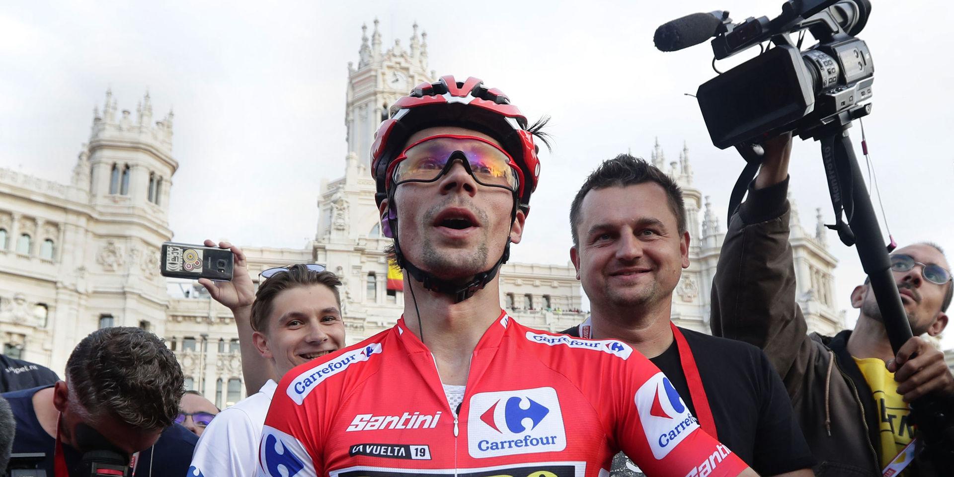 Primoz Roglic tog som första sloven hem segern i cykelklassikern Spanien runt.