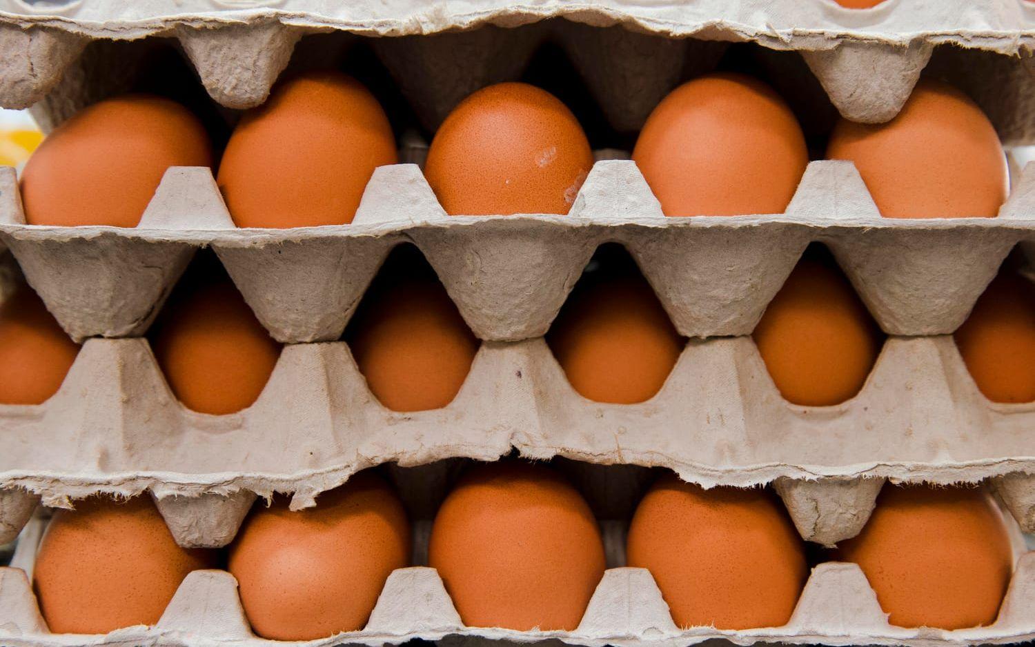 Tusentals ägg ingick i den rekordskapande tiramisun i London. Genrebild.