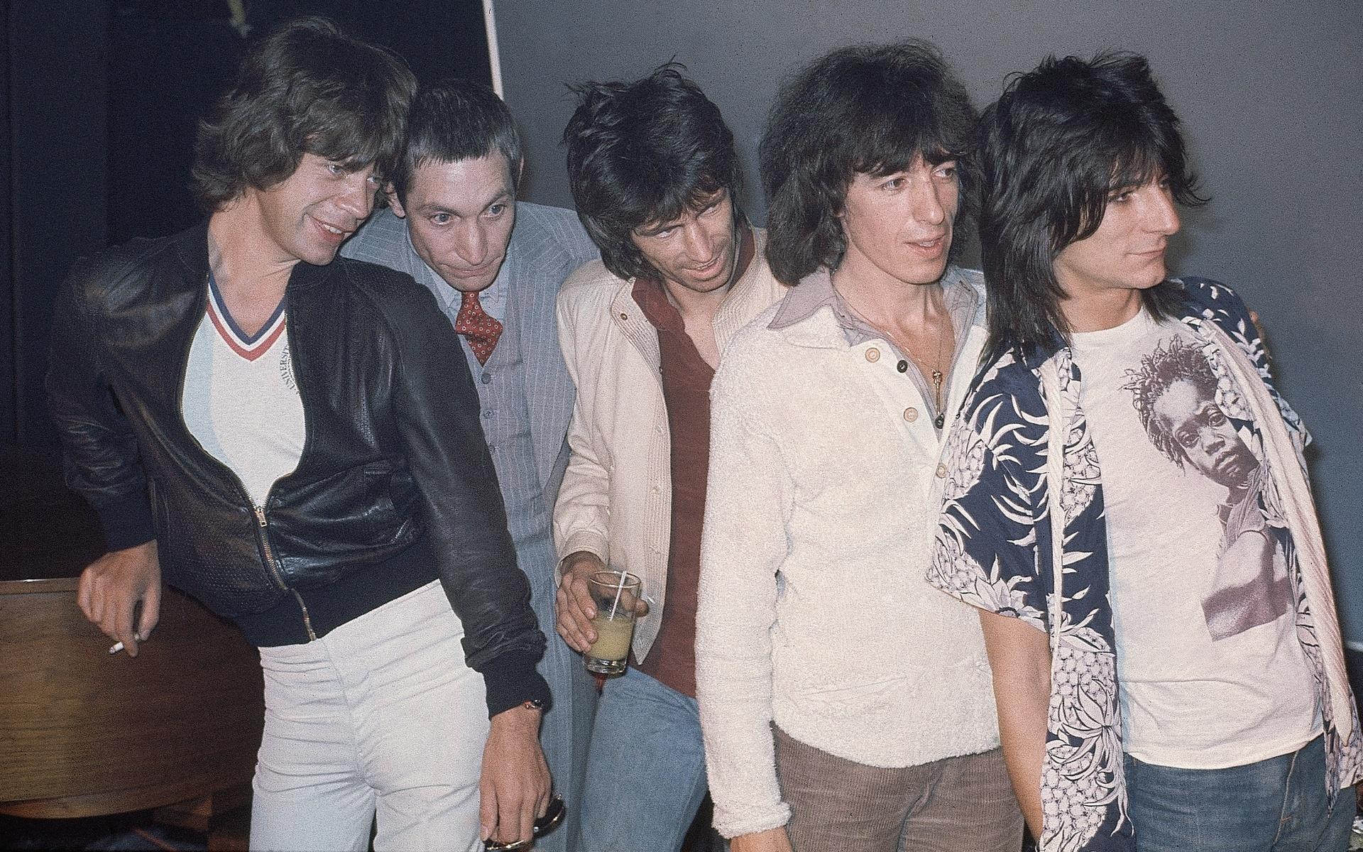 Rolling Stones på Trax Club i New York 1977.