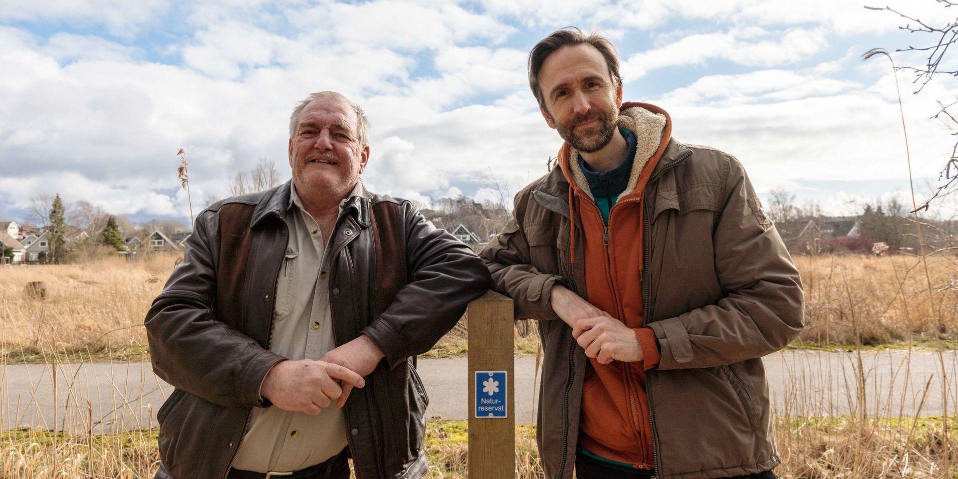 Anders Ridderström på Naturskyddsföreningen (vänster) och Chris Ceder tog emot domstolens beslut med stor glädje.