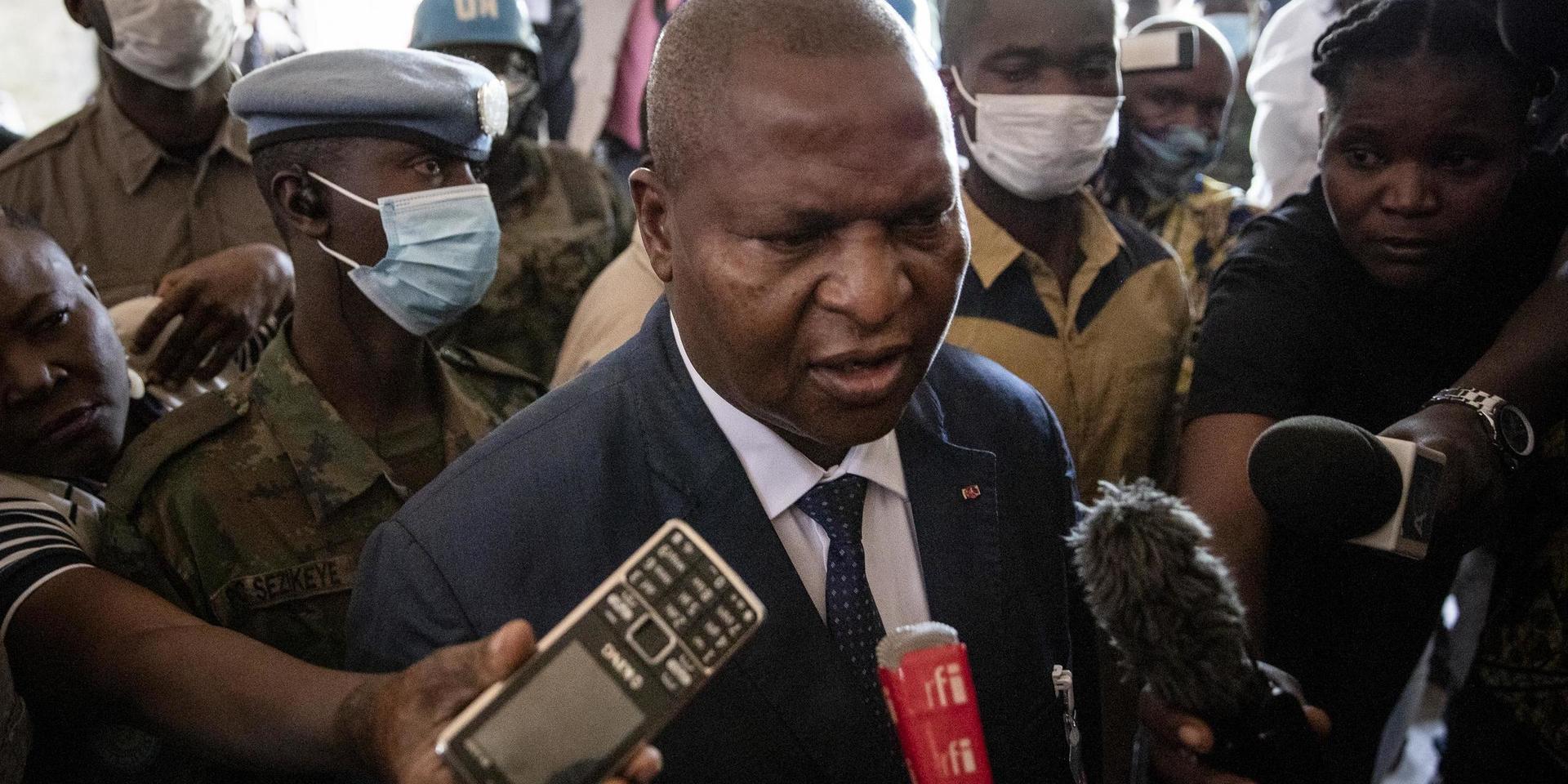 Faustin-Archange Touadéra har blivit omvald som president i Centralafrikanska republiken. Arkivbild