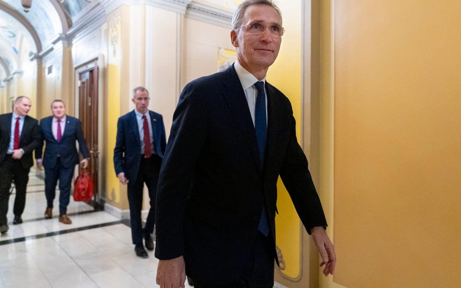 Natos avgående generalsekreterare Jens Stoltenberg under ett besök i USA nyligen. Arkivfoto.
