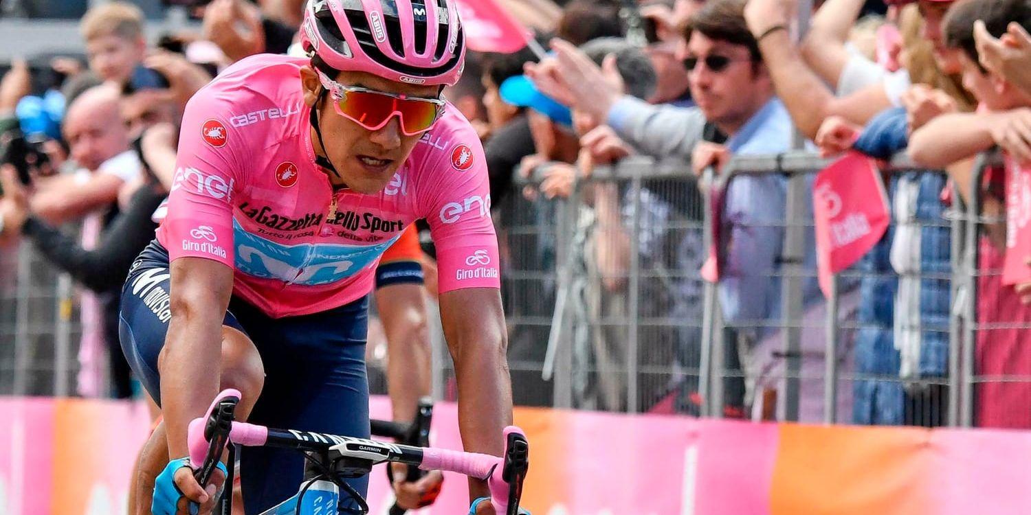 Richard Carapaz leder Giro d'Italia när fem etapper återstår.