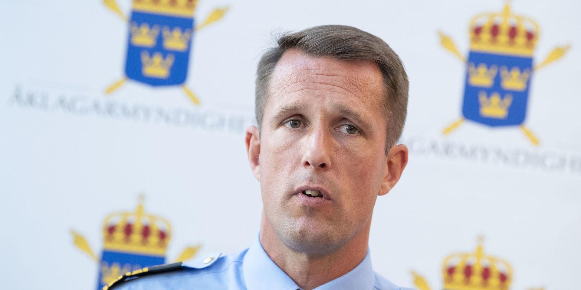 Mattias Sigfridsson, tillförordnad polisområdeschef i polisområde Malmö.