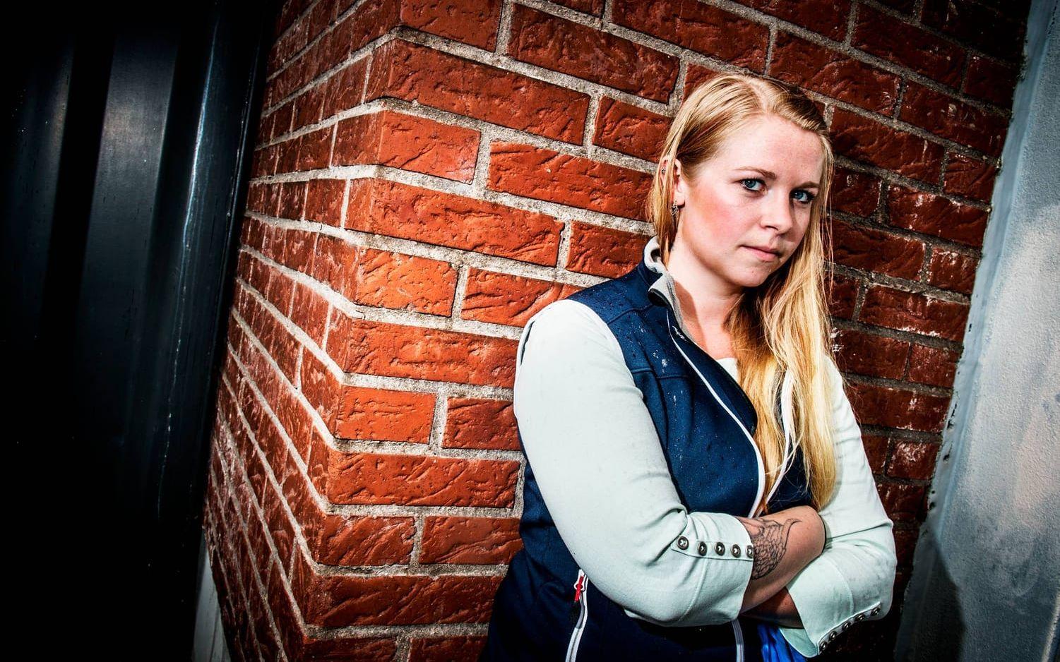 Jonna Nilsson har funnits vid sin sambos sida under den svåra tid som följt på att sambons lunga kollapsade. Bild: Jenny Ingemarsson