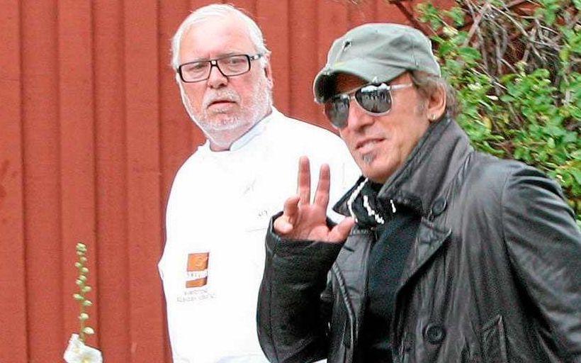 Bruce Springsteen tillsammans med Leif Mannerström vid besöket 2008. Arkivbild: Peter Holländare