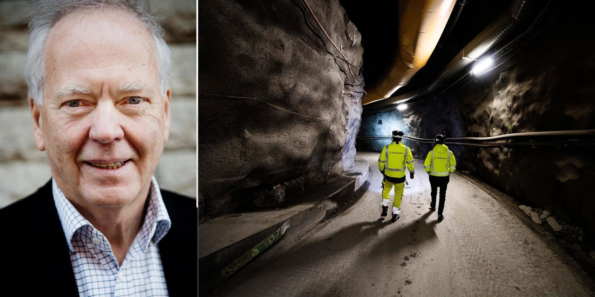 Tunnlarna som idag byggs för Västlänken borde i stället trafikeras av stadens spårvagnar, skriver debattörerna.